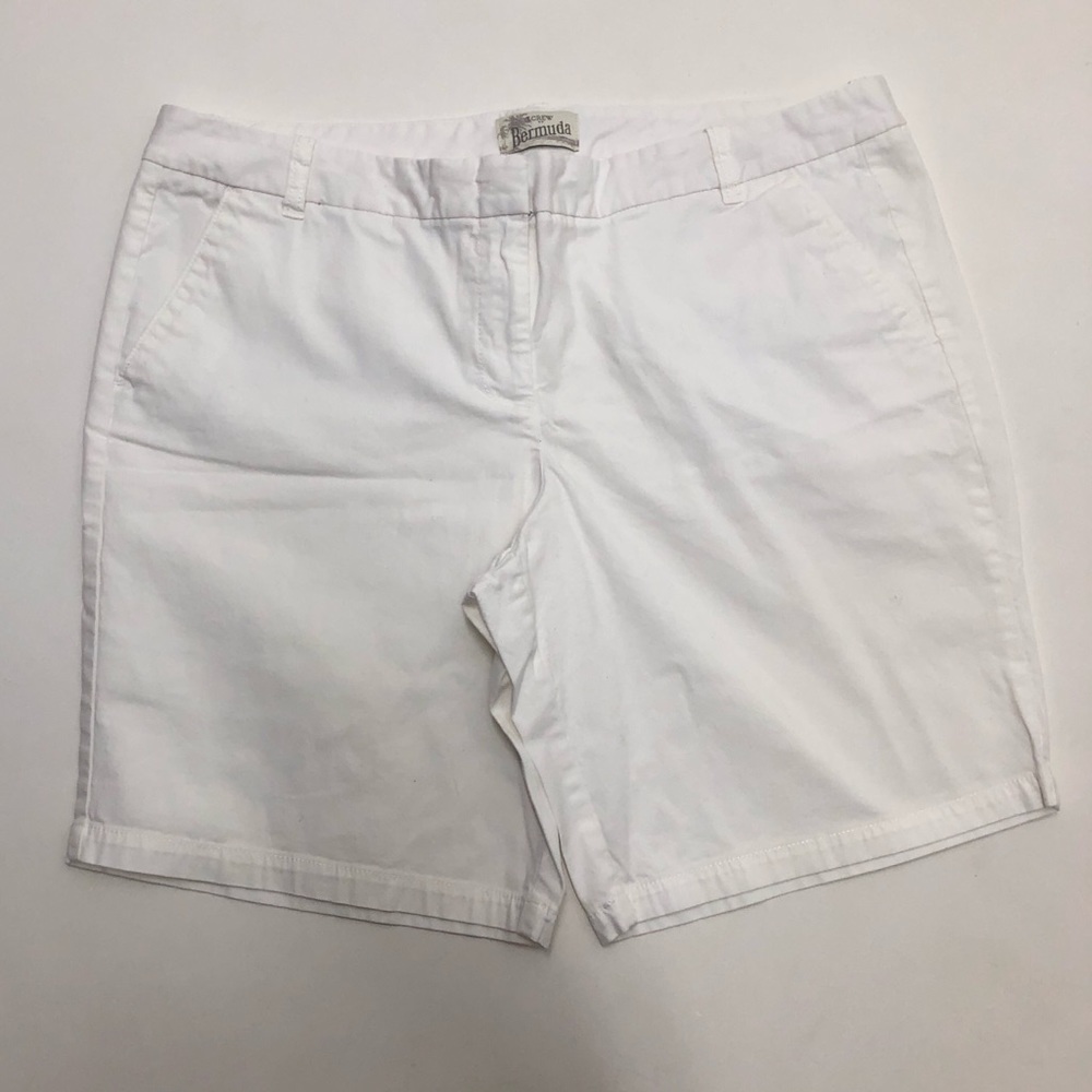 J. Crew White Women's Bermuda Shorts